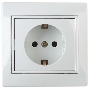1-202-01 Intro ������� 2P+E Schuko, 16�-250�, IP20, ��, Plano, �����