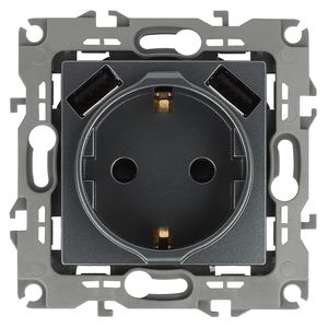 12-4109-12 ��� ������� 2P+E 16A-250�, ����. � 2xUSB 5�-3�, ���12, ������ ��� ������: �0047846