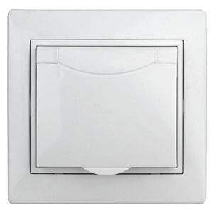1-203-01 Intro ������� 2P+E Schuko � �������, 16�-250�, IP20, ��, Plano, �����