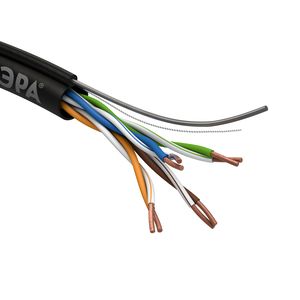 ��� ������ ����� ���� U/UTP Cat5e 4x2x24 AWG CU PE + ���� OUTDOOR 305 � ��� ������: �0044432