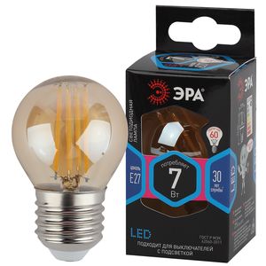 F-LED P45-7W-840-E27 gold ��� (��������, ��� �����, 7��, �����, E27) ��� ������: �0047019