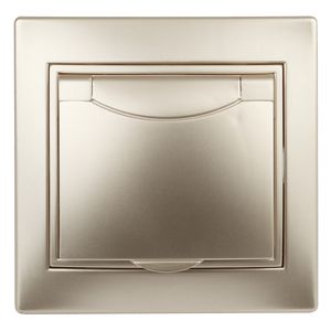 1-203-04 Intro ������� 2P+E Schuko � �������, 16�-250�, IP20, ��, Plano, �������