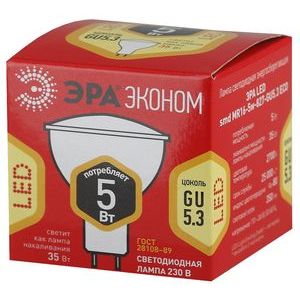 ������������ ����� ��� LED smd MR16-5w-827-GU5.3 ECO. (10/100/3600)