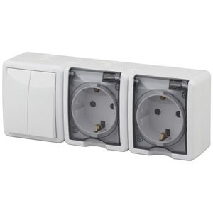 11-7404-01 ��� ���� ��� �������+����������� ������� IP54, 16��(10AX)-250�, ��, ��� �������, ����� (5